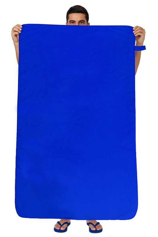 Toalla De Microfibra Secado Rápido 165x100cm Azul Oscuro