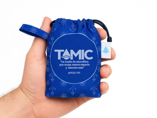 Toalla De Microfibra Secado Rápido 40x35cm Azul Oscuro