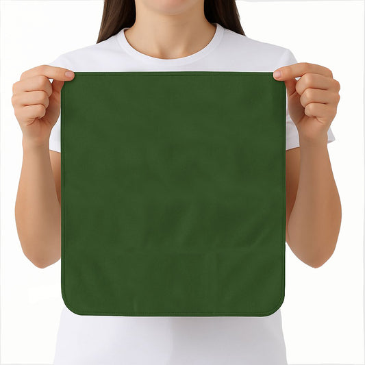 Toalla De Microfibra Secado Rápido 40x35cm Verde Militar