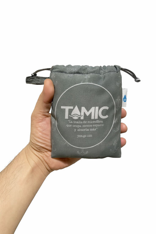 Toalla De Microfibra Secado Rápido 70x40cm Gris