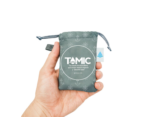 Toalla De Microfibra Secado Rápido 40x35cm Gris