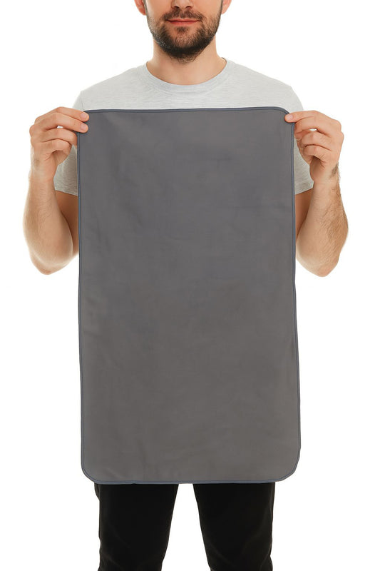 Toalla De Microfibra Secado Rápido 70x40cm Gris