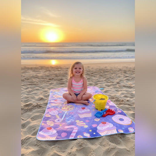 Toallas De Microfibra Estampadas 130x80cm Para Las Bendis Dulces