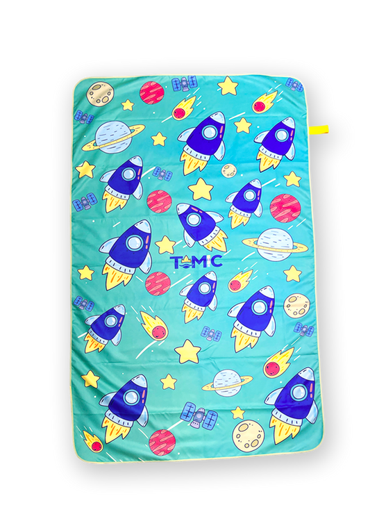 Toallas De Microfibra Estampadas 130x80cm Para Las Bendis Cohetes